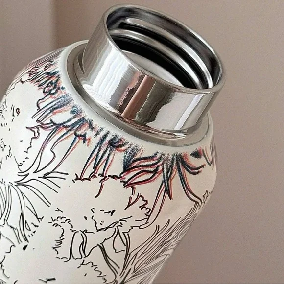 Brand New CHANEL Black and White Floral Bottle - Picture 2 of 2